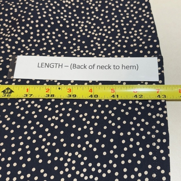 J Jill Wearever PolkaDot Sleeveless Midi Swing Dress Sz XL Petite Comfort Mature - Picture 12 of 13